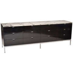 Florence Knoll Executive Marble Top Credenza