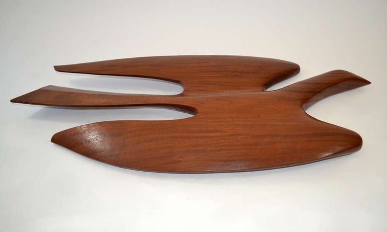 Mid-20th Century Large and Rare Wood Wall Sculpture by Clark Voorhees