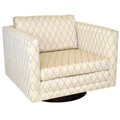 Swivel Cube Lounge Chair by Harvey Probber