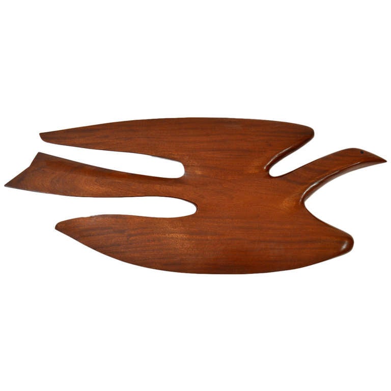 Large and Rare Wood Wall Sculpture by Clark Voorhees at 1stDibs