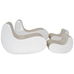 "Sutra" Chair and Ottoman by Gregorio Spini for Kundalini 6