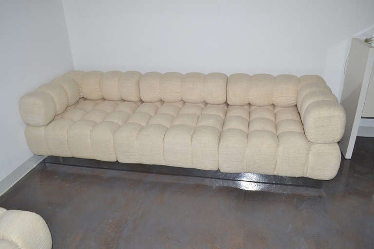 Mid-Century Modern Rare 9 Piece Modular Sofa, 