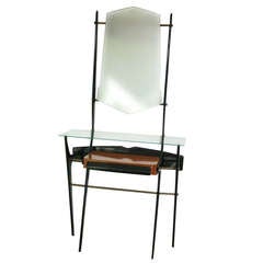 Italian Console & Mirror in the Manner of Ico Parisi 7