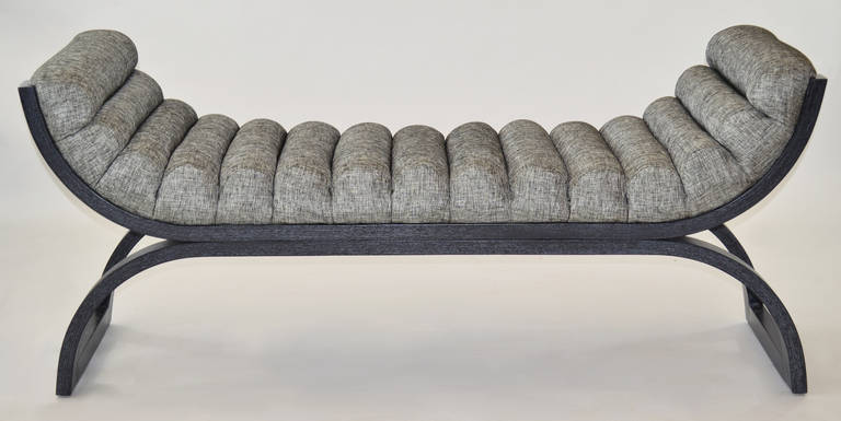 "Eclipse" Bench by Jay Spectre in Ebony Cerused Oak