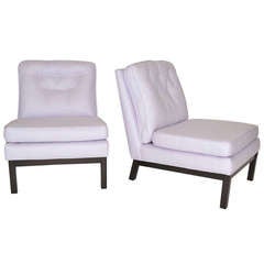 Pair of Low Mid-Century Slipper Lounge Chairs After Harvey Probber 10