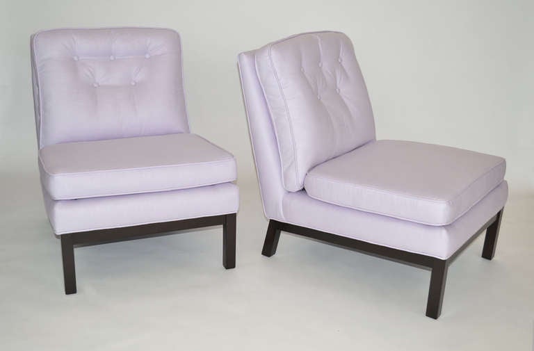 Pair of Low Mid-Century Slipper Lounge Chairs After Harvey Probber 3