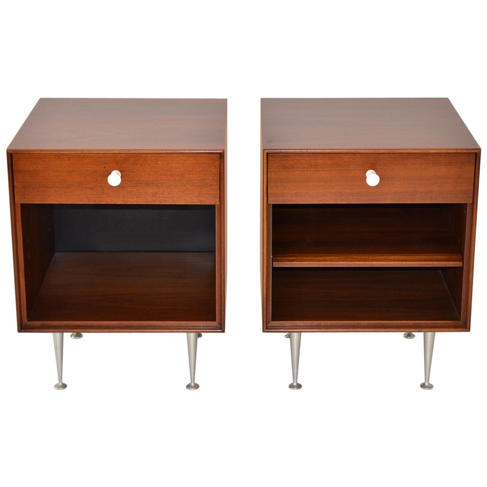 Pair of George Nelson "Thin Edge" Nightstands for Herman Miller