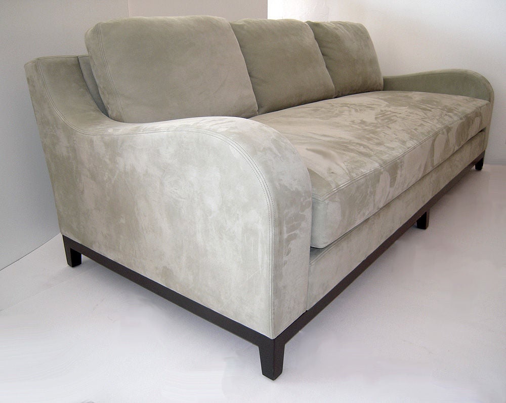Suede Sofa Designed by Christian Liaigre