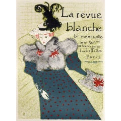 HENRI DE TOULOUSE-LAUTREC - Vintage poster "Le Revue Blanche"