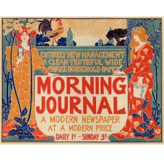 LOUIS RHEAD - Vintage poster for Morning Journal Newspaper