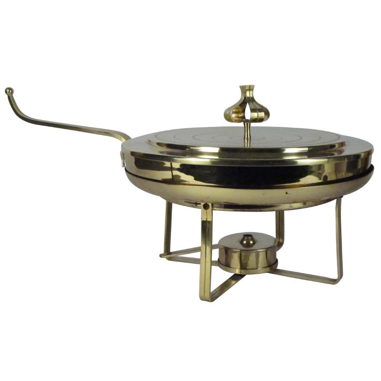 Tommi Parzinger Designed Chafing Dish by Dorlyn Silversmiths