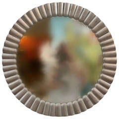 Vintage Sunburst Silver Mirror