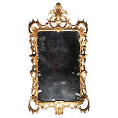 Superb George II Gilded Looking Glass