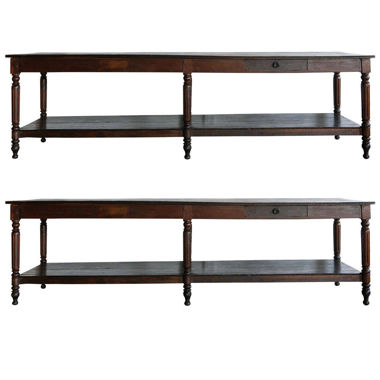 Pair of French Drapers Tables, circa 1870s