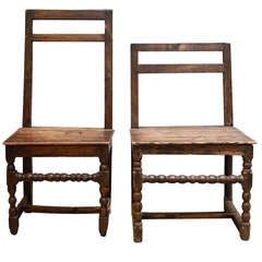 A Pair of Belgian Chairs , 18th c.