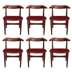 Set of Six Dining Chairs by Knud Faerch, Denmark, 1966