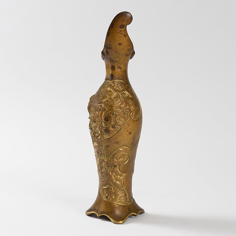 Charles Korschann French Art Nouveau Bronze Vase In Excellent Condition In New York, NY