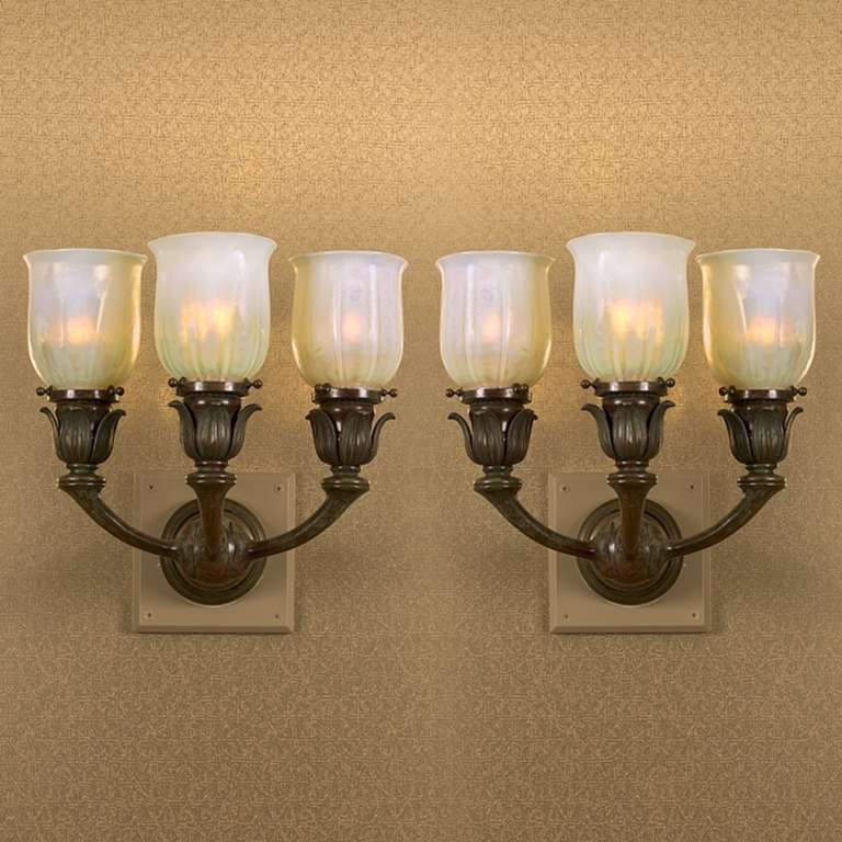 Pair of Tiffany Studios: