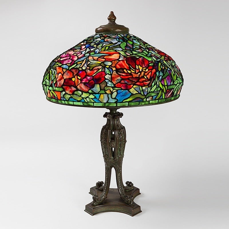 Tiffany cheap peony lamp