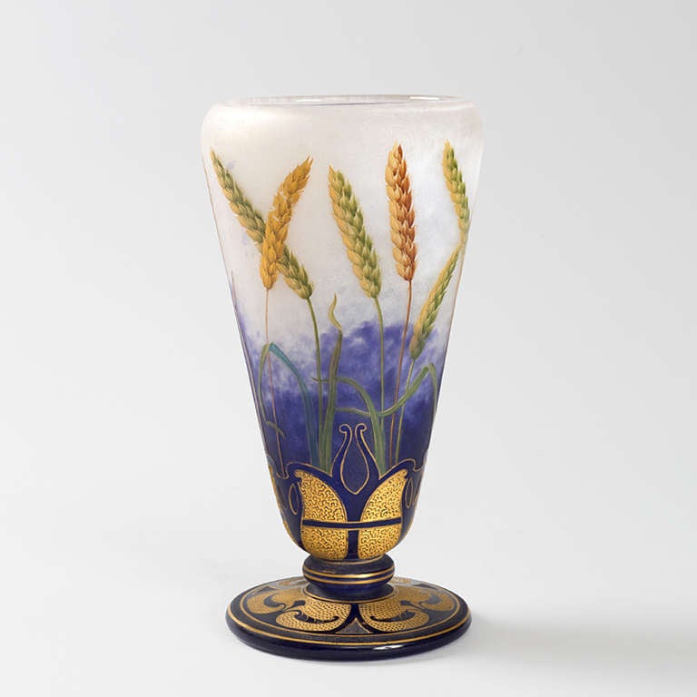 Daum Art Nouveau Glass Vase