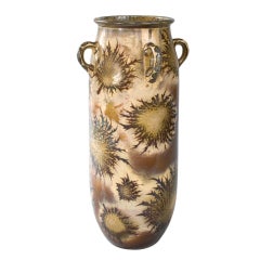 French Art Nouveau Ceramic Vase by  Keller et Guérin