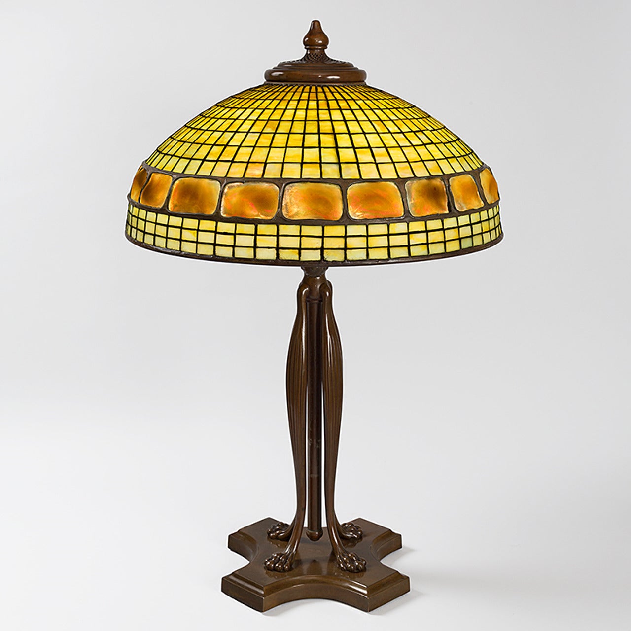 Tiffany Studios “Turtleback Tile” Table Lamp