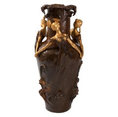 Louis Chalon French Art Nouveau Vase