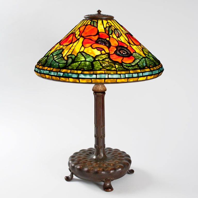 Tiffany Studios "Wire Mesh Poppy" Lamp