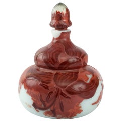 Emile Gallé Cameo Glass Bottle