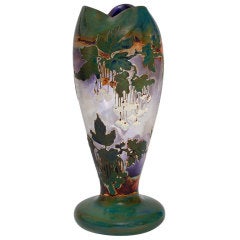 Antique Desiré and Henri Muller Belgian Art Nouveau Cameo Vase