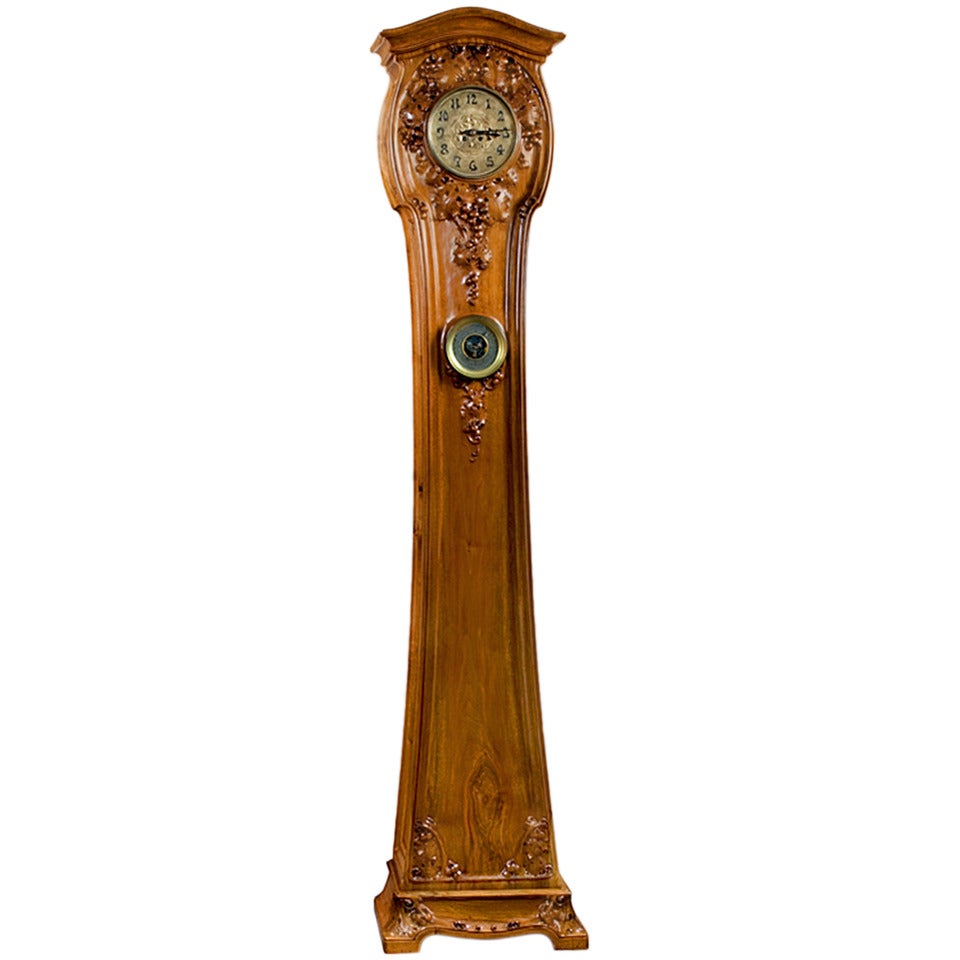 Louis Majorelle French Art Nouveau Floor Clock