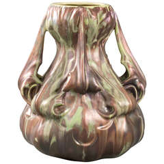 Bussière French Art Nouveau Ceramic Vase