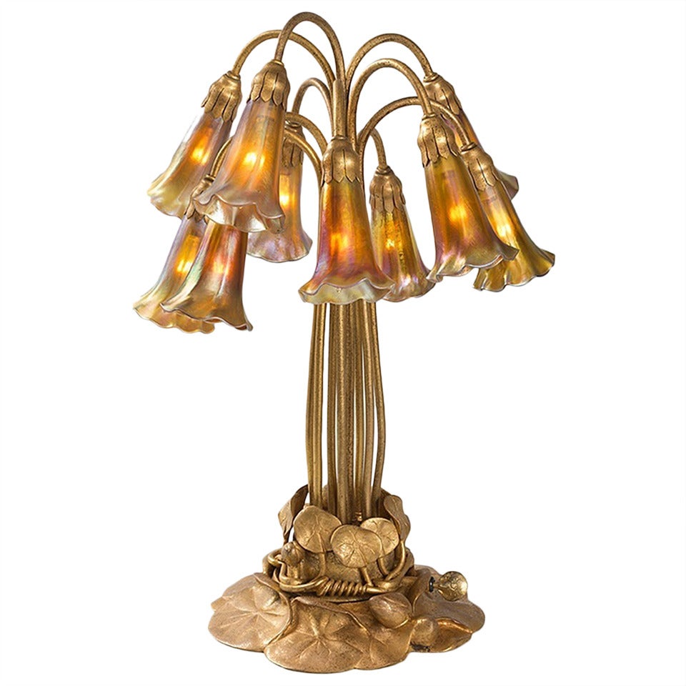Tiffany Studios “Ten-Light Lily” Table Lamp