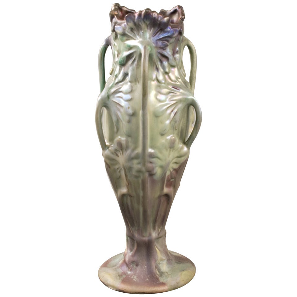 Bussière French Art Nouveau “Ombellifère” Ceramic Vase