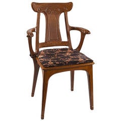 Eugène Gaillard French Art Nouveau Armchair