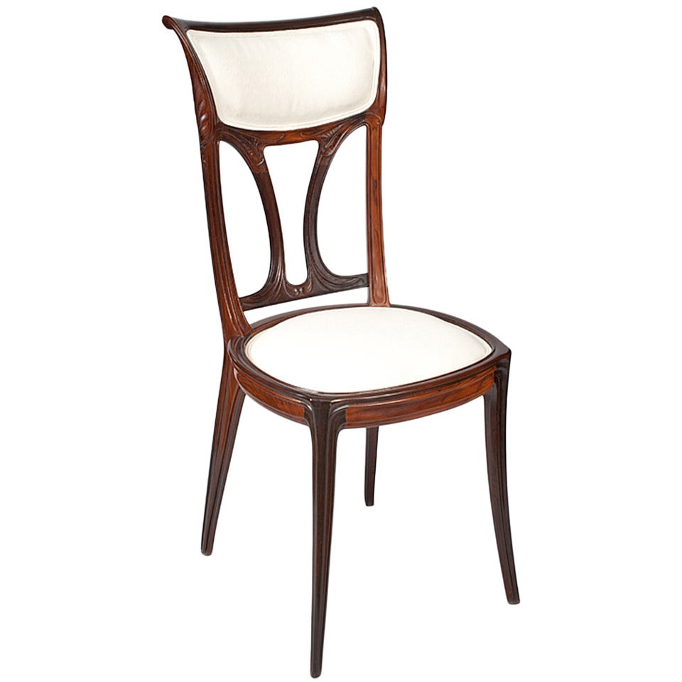 Eugène Gaillard French Art Nouveau Side Chair