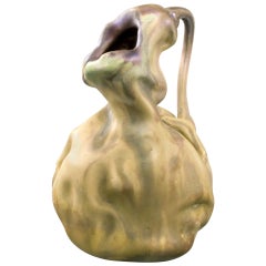 Bussière French Art Nouveau Ceramic “Colocynth” Vase