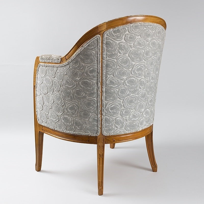 Pair of Léon Jallot French Art Nouveau Armchairs