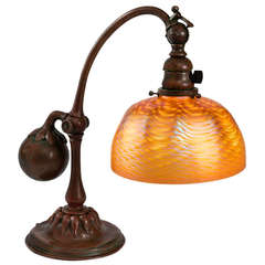 Tiffany Studios New York "Gegengewicht" Schreibtischlampe