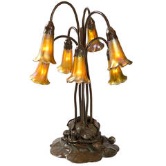 Antique Tiffany Studios “Seven-Light Lily” Table Lamp