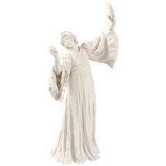 Agathon Léonard and Sevres French Art Nouveau Bisque Ceramic Sculpture 8