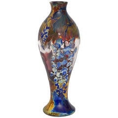 Antique Desiré and Henri Muller Belgian Art Nouveau Cameo Vase