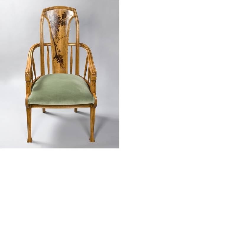 Louis Majorelle Pair of French Art Nouveau Armchairs In Excellent Condition In New York, NY