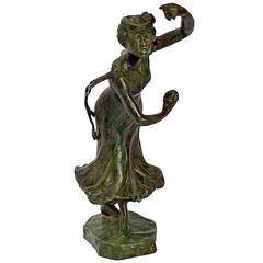 Rupert Carabin Bronze Figural Castanets Dancer 5