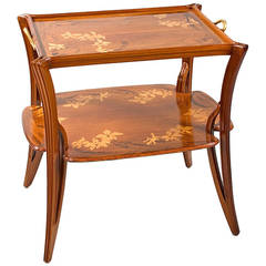 Louis Majorelle French Art Nouveau Two-Tier Table