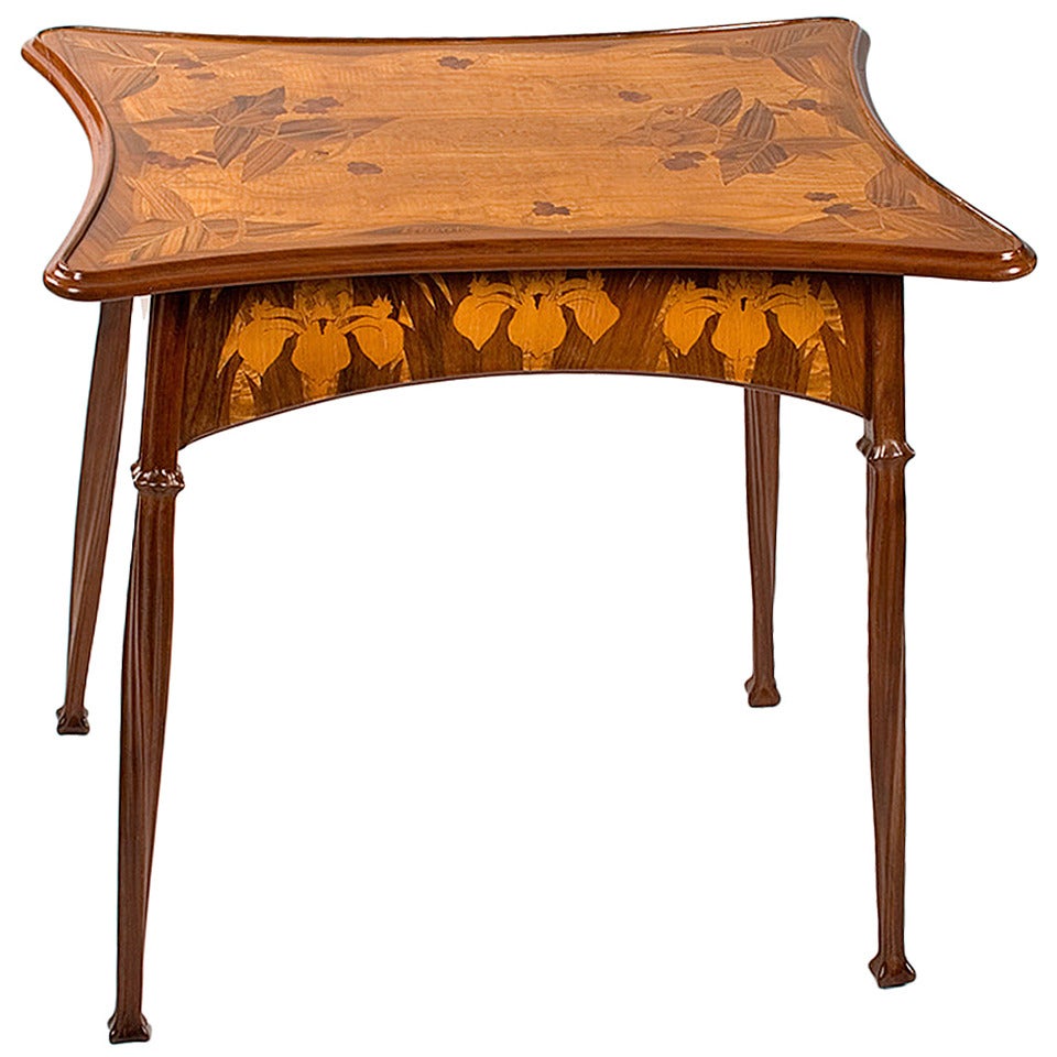 Table Art nouveau français Louis Majorelle en vente