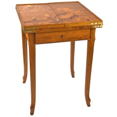 Emile Gallé French Art Nouveau Games Table