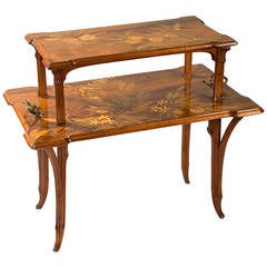 Emile Gallé French Art Nouveau Table