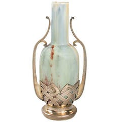 Debain French Art Nouveau Ceramic Vase