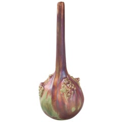 Ernest Bussière French Art Nouveau Ceramic “Gourd” Vase